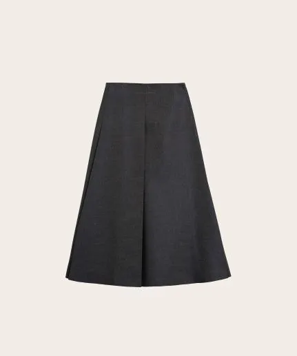Flared Midi Skirt