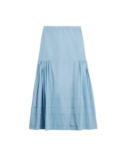 Flared midi skirt