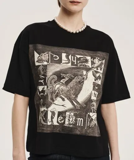 Graphic cotton jersey T-shirt