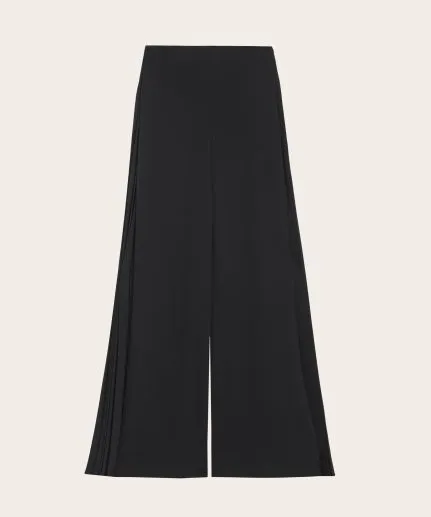 High-rise flared trousers