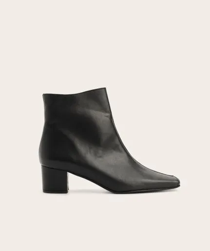 Leather ankle boots