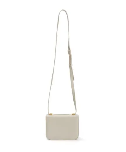 Leather cross-body flap bag