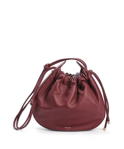Leather slouchy bag