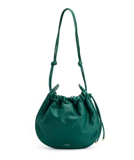 Leather slouchy bag