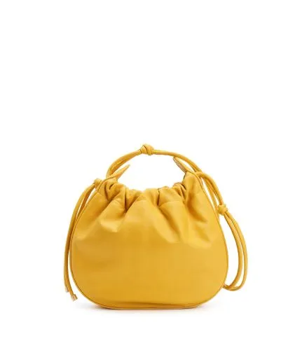 Leather slouchy bag