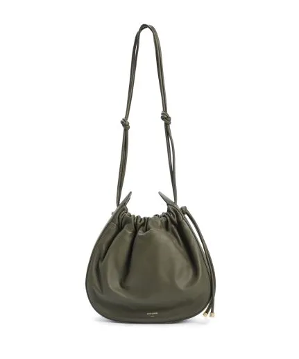 Leather slouchy bag