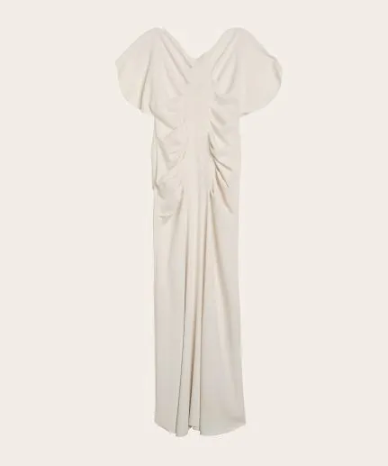 Maxi dress with draped details
