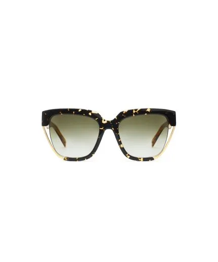 Oversized sunglasses with metallic details