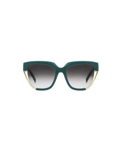 Oversized sunglasses with metallic details