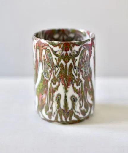 Painted porcelain glass by Maritsa Travlou