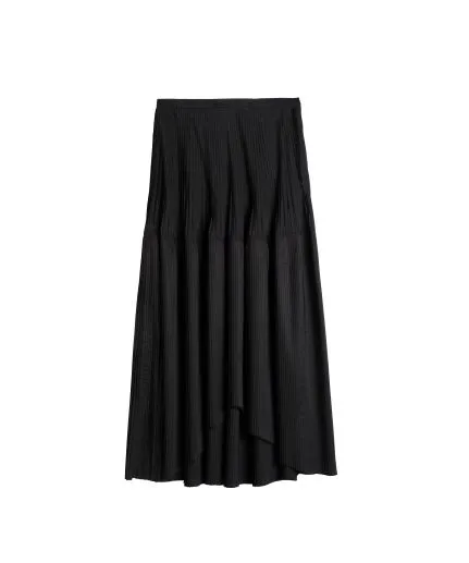 Pleated midi skirt