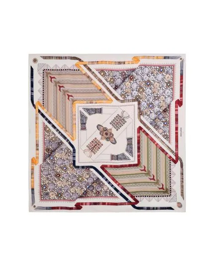 Printed silk scarf