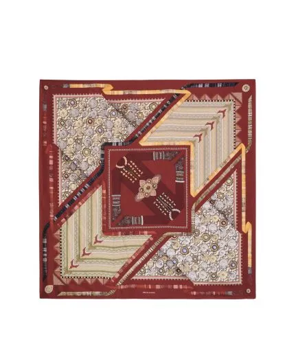 Printed silk scarf