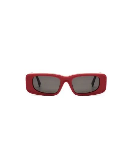 Rectangular shape sunglasses with sculptural details