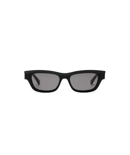 Rectangular sunglasses with sculptural details
