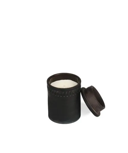 Scented beeswax in ceramic glass