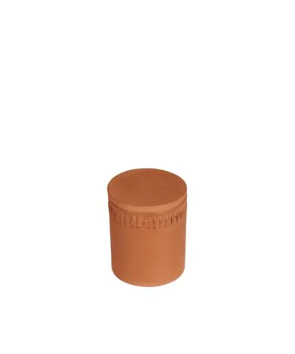 Scented beeswax in ceramic glass