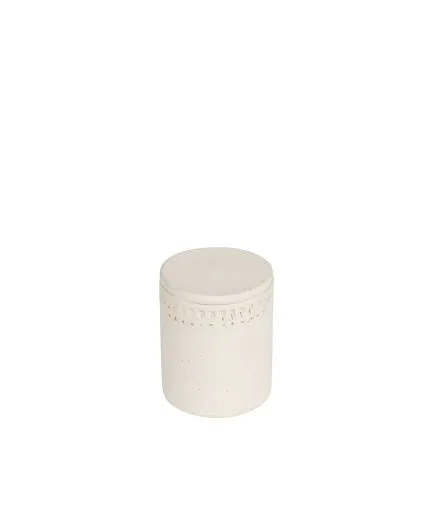 Scented beeswax in ceramic glass