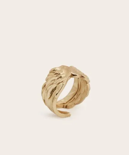 Sculptured wing ring