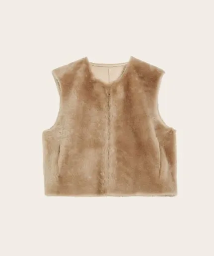 Shearling vest