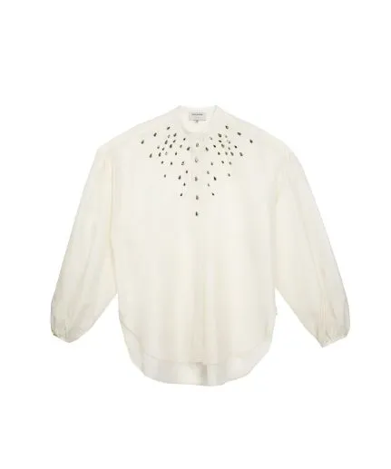 Silk shirt with Swarovski