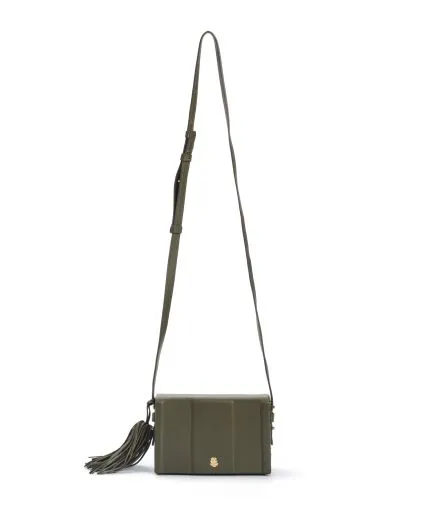 Squared leather bag