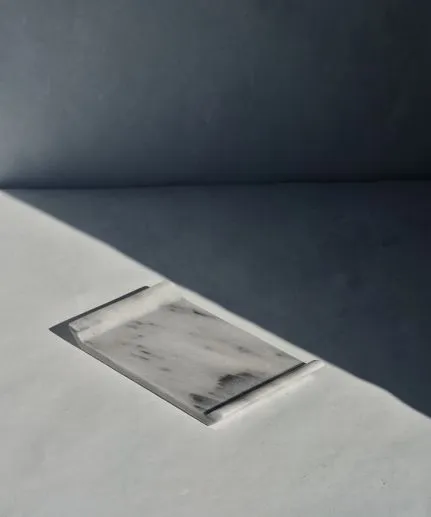Squared marble platter (20x12cm)