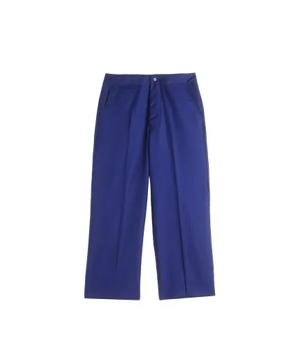 Tailored, pressed crease cool wool trousers
