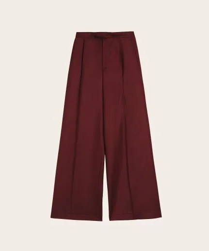 Tailored wool trousers