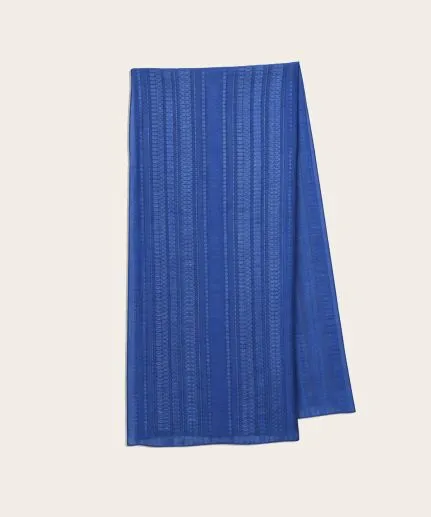 Textured silk scarf
