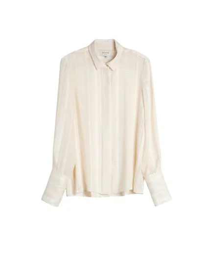Textured silk shirt