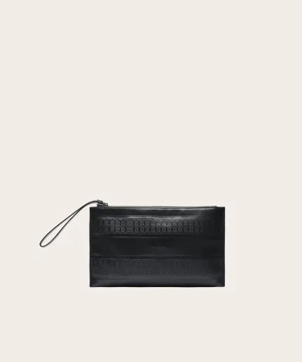 Unisex leather pouch