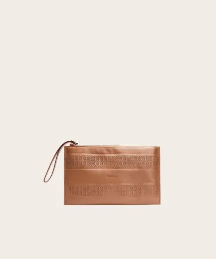 Unisex leather pouch
