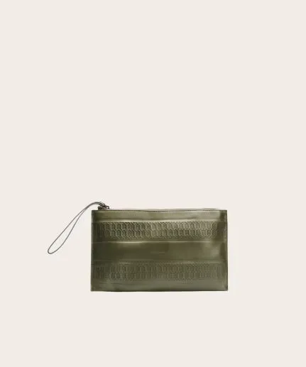 Unisex leather pouch
