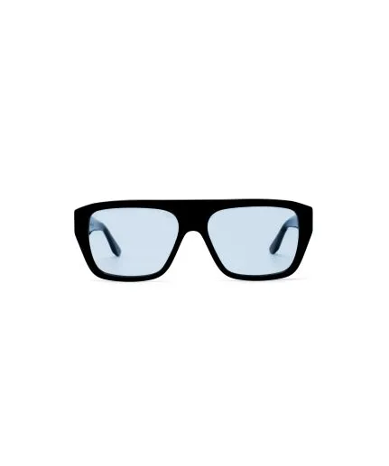 Unisex shield-shape sunglasses