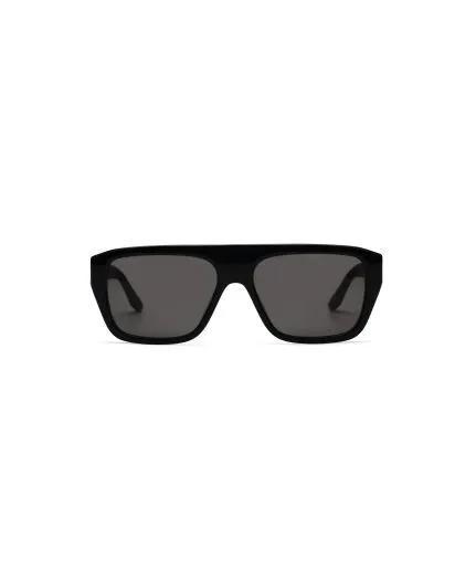 Unisex shield-shape sunglasses