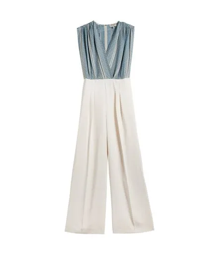 V-neck jumpsuit