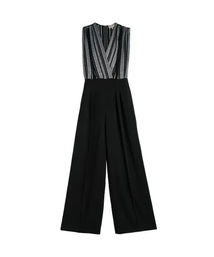 V-neck jumpsuit