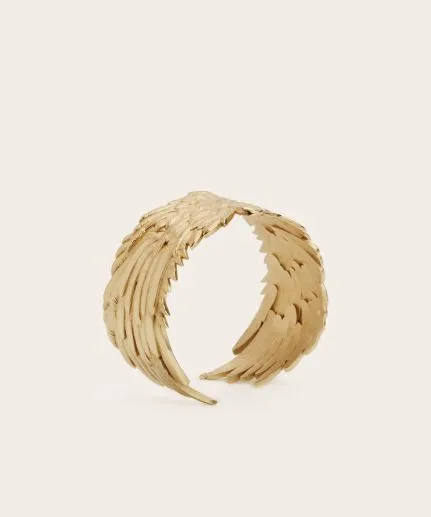 Winged Pegasus gold cuff bracelet